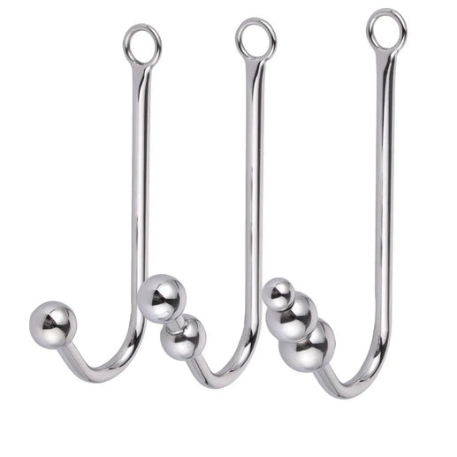 5334 Hook with Cuffs and Anal Collar Beaded Elegant 0213